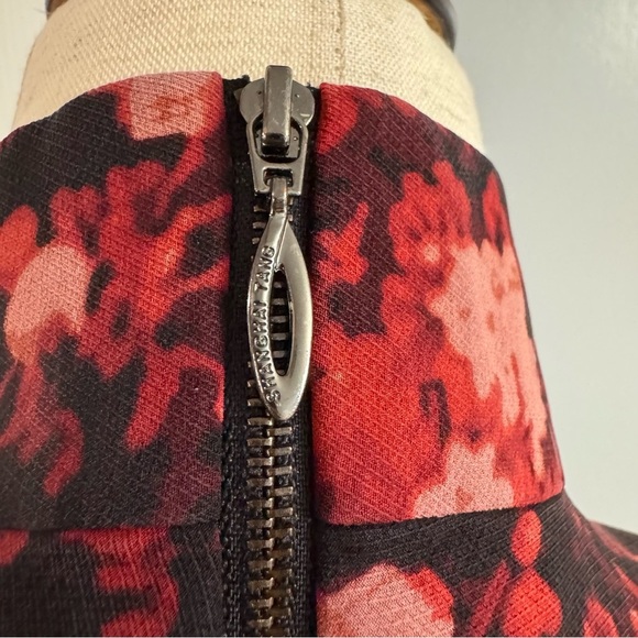 Shanghai Tang Black and Red Sheath Dress Size 6 - Picture 5 of 16